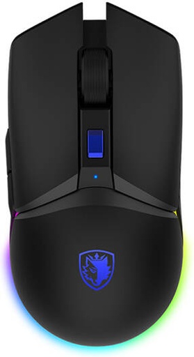 [10644] Sades Akimbo S18 Wireless Gaming Mouse, Supports Over 20 Million"s Clicks, 600mAh, 55-Hour* Long Duration, DPI of 16000 Max, 6 Programmable Buttons, Black | 10644