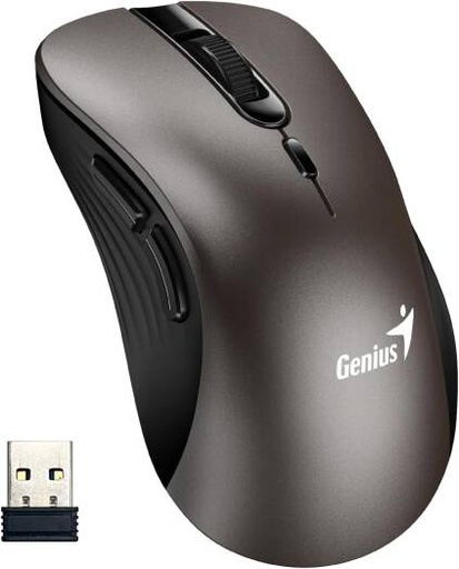 [genius-mouse-ergo-8100s-wireless-ergonomic-silent-mouse-champagne-titanium] Genius Mouse Ergo 8100S Wireless Ergonomic Silent Mouse (Champagne titanium)