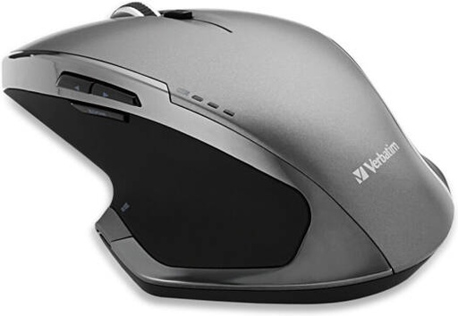 [49041] Verbatim 8-Button Wireless Mouse Blue LED, (8 Button Deluxe Blue LED), 2.4GHz wireless technology, Back/forward buttons, Zoom in/out, Windows Start / Windows 8 Home button | 49041