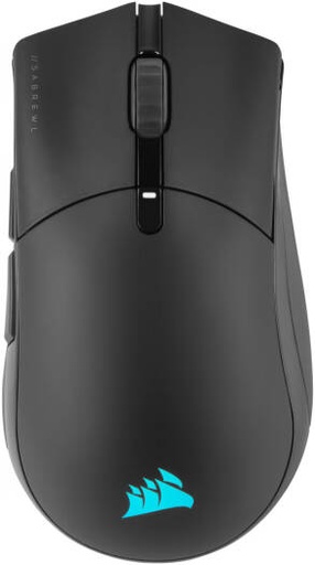 [CH-9313211-EU] Corsair SABRE RGB PRO CHAMPION SERIES Wireless Gaming Mouse, 7 Programmable Buttons, MARKSMAN 26K Sensor, 26,000 DPI, SLIPSTREAM Technology, 1.8m Drag-Reducing Paracord Cable, Black | CH-9313211-EU