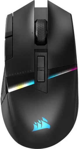 [CH-931A011-EU] Corsair Darkstar Wireless RGB MMO Gaming Mouse, MARKSMAN 26K Sensor, 26,000 DPI Resolution, 2.4GHz SLIPSTREAM, 1.8m Braided Fiber, Black | CH-931A011-EU