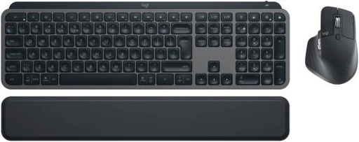 [920-010933] Logitech MX Keys Combo Gen 2, MX Keys Business & MX Master 3S Business, & MX Palm Rest, Bluetooth 5.0+ LE & Logi Bolt USB Receiver, 1500mAh K/B & 500mAh Mouse Batt, US INTL K/B, Graphite | 920-010933