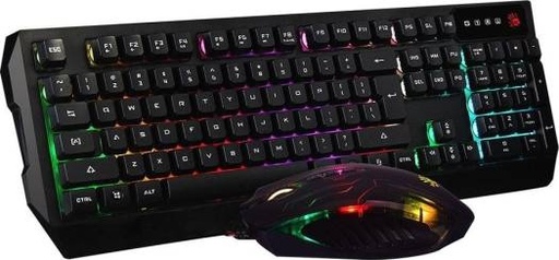 [Q1300 (Q135+Q50)] Bloody Neon Light Gaming Keyboard + USB Mouse | Q1300 (Q135+Q50)