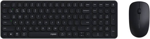 [9320M MK] Rapoo 9320M Keyboard & Mouse Combo Set, Multi-Mode Wireless, Bluetooth 3.0, 4.0 & 2.4 GHz, Spill Resistant Keyboard, Ergonomic Design1300 DPI Optical Mouse, Dark Grey | 9320M MK