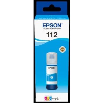 [C13T06C24A] Epson 112 EcoTank Pigment Cyan Ink Bottle Compatible With EcoTank L6550, L6580, L6570, L6490, L15160, L15150, L11160, M15140 | C13T06C24A