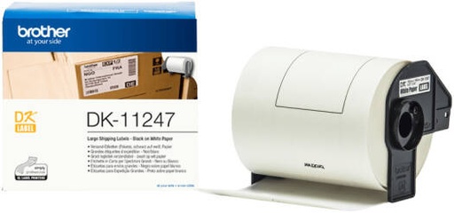 [DK-11247] Brother DK-11247 Label Roll, Large Shipping Labels 103mm x 164mm, 180 Die-Cut Self-Adhesive Labels per Roll for QL Series Printers, Warehouse Office Mailing Barcode Applications | DK-11247