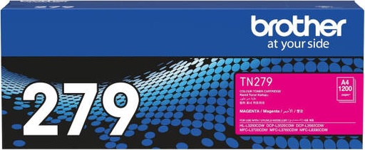 [TN279M] Brother TN279 Toner Cartridge, Up to 1200 Pages Yield, Magenta | TN279M