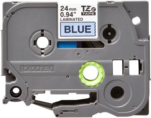 [TZe-551] Brother TZe-551 24mm Black on Blue Laminated Label Tape, 24mm Wide, 8m Long, 60 Colour and Size Variations | TZe-551