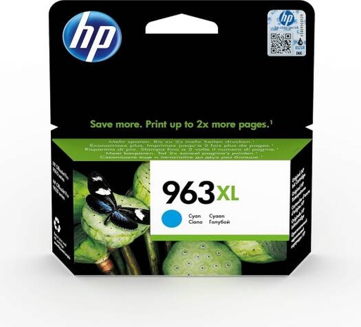 [hp-963xl-high-yield-cyan-original-ink-cartridge-3ja27ae-works-with-hp-officejet-pro-9010-9013-9020-9023-printers-xl-pack-of-3pcs] HP 963Xl High Yield Cyan Original Ink Cartridge 3Ja27Ae Works With HP Officejet Pro 9010, 9013, 9020, 9023 Printers, Xl-Pack of 3pcs