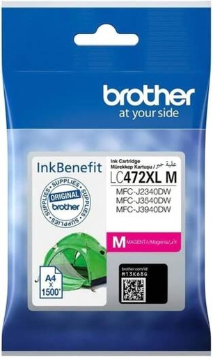 [brother-lc472xl-high-capacity-ink-cartridge-for-brother-mfc-j2340dw-printer-magenta] Brother LC472XL High Capacity Ink Cartridge for Brother MFC-J2340DW Printer (Magenta)