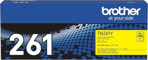 [brother-genuine-tn-261y-standard-yield-yellow-ink-printer-toner-cartridge] Brother Genuine TN-261Y Standard Yield Yellow Ink Printer Toner Cartridge