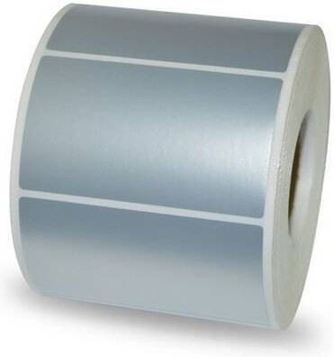[generic-barcode-label-silver-poly-50mm-x-25mm-1000-sticker-per-roll] Generic Barcode Label Silver Poly 50mm x 25mm, 1000 Sticker Per Roll