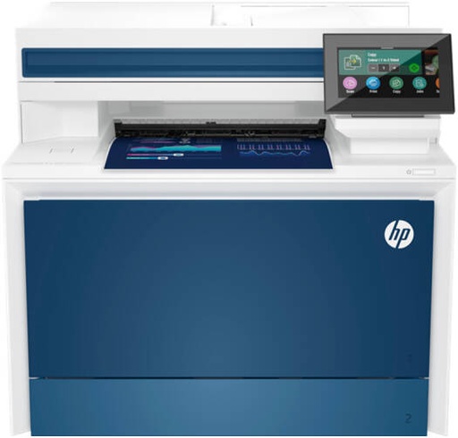 [5HH66A] HP 4303fdn Color LaserJet Pro MFP Printer, Print, Copy, Scan, Fax, Up to 35ppm Print Speed, Automatic Duplex Printing, Up to 600x600 dpi Resolution, 4.3" WLED Display, Flatbed Scanner, White | 5HH66A