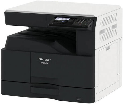 [BP-20M24L] SHARP BP-20M24L Multifunctional Printer, 5-Line LCD Control Panel Display, 24 PPM Print Speed, 600x600 DPI Print Resolution, Up to 1850 Sheets Max Paper Capacity, Gray | BP-20M24L