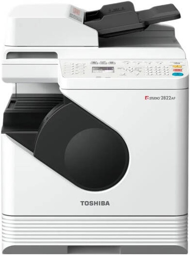 [E-STUDIO2822AF] Toshiba E-STUDIO2822AF Multifunction Printer, 28PPM/14PPM Print & Copy Speed, 2400x600 DPI Resolution, Reversing Automatic Document Feeder, 300 Paper Capacity, White | E-STUDIO2822AF