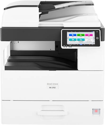 [IM 2702] Ricoh IM 2702 A3 Black & White Multi-Function Laser Printer, Copy, Print, Scan, Optional Fax, 7" Colour Touch Operation Panel, 27 ppm Print Speed, 600 x 600 dpi Resolution, White | IM 2702
