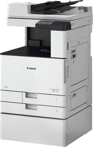 [C3226i] Canon imageRUNNER C3226i A3 Multifunctional Printer, 7 Inch TFT LCD WVGA, 250 Sheets Output Capacity, Up to 26/26 ppm Print Speed, With WIFI, 2 Trays, with Generic Wooden Stand, White | C3226i
