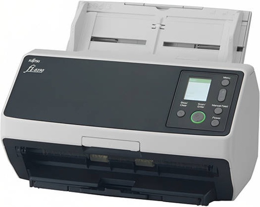 [PA03810-B001] RICOH Fi-8190 Image Scanner with 100 Page ADF, 90 ppm Simplex & 180 ipm Duplex Scan Speed, Up to 600 dpi, Optimized HQ Images, 24-bit, Grayscale, USB, Ethernet, Black-Light Gray | PA03810-B001