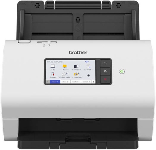 [5WDE0A00173] Brother ADS-4900W Professional Desktop Document Scanner, 60ppm Scanning Speed, Up to1200x1200 DPI Resolution, 4.2" Touchscreen, Auto Doc Feeder, USB 3.0, Wi-Fi & Network | 5WDE0A00173