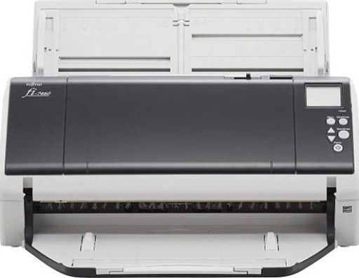 [PA03710-B051] RICOH FI-7460 Scanner, USB 3.0, Scanning Speed 60ppm (120ipm in Duplex Mode), Text Searchable PDF / TIFF/ JPEG / BMP, 100 Sheets Paper Capacity, USB 3.0, White & Black | PA03710-B051