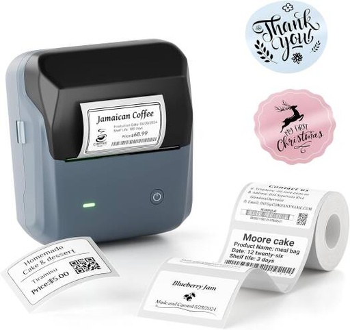 [B31-DARK BLUE] NIIMBOT B31 Label Maker, Portable Label Printer, Support 0.78"-3" Label Width, for Barcode, Address, Logo, Tag Labeling, Compatible with Smartphones & PC, Blue | B31-DARK BLUE