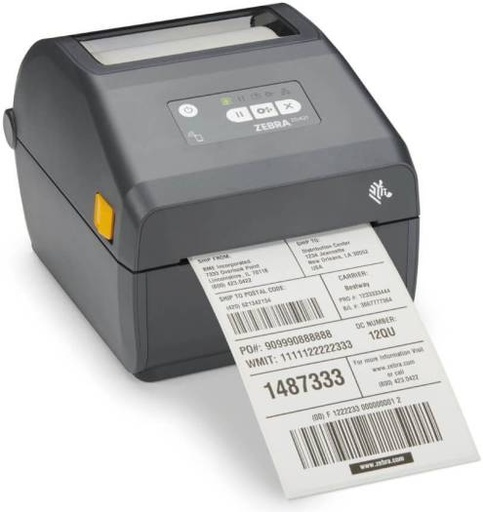 [ZD4A042-30EM00EZ] Zebra ZD421 Label Barcode Printer, 8 Dots/mm (203 DPI), 104mm Maximum Print Width, 256 MB Memory, 512 MB eMMC, Bluetooth, USB Connectivity, Black | ZD4A042-30EM00EZ