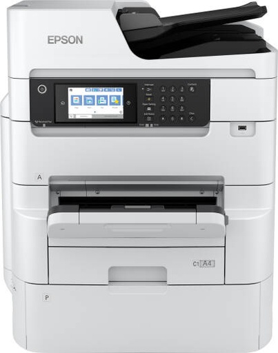 [C11CH35402BY] EPSO WorkForce Pro WF-C879RDWF (MEA) Inkjet RIPS MFP, Up to 26ppm Print Speed, 4800 x 1200 DPI Resolution, 250 Sheets Output Tray Capacity, USB 3.0 / 2.0, Ethernet / WiFi, White | C11CH35402BY