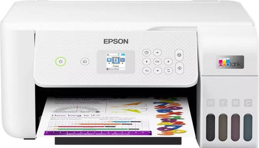 [C11CJ66416] EPSON EcoTank L3266, Home Ink Tank Printer, A4, Color, 3-in-1 With WiFi And Smart Panel App Connectivity, Ultra-low-cost Printing, Modern Flexibility | C11CJ66416