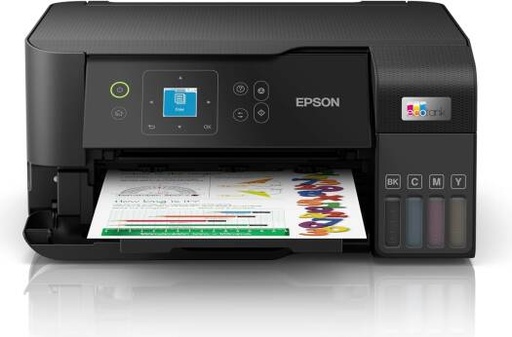 [L3560] EPSON EcoTank L3560 Home Ink Tank Printer, High-Speed A4 Colour 3-in-1 Printer With Wi-Fi Direct, Photo Printer, With Smart App Connectivity, Black | L3560