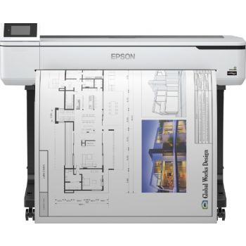 [C11CF12301A1] Epson SC-T5100 36'' Surecolor Wireless Printer With Stand, 2400x1200 Dpi Resolution, 4 Colors (CMYK), USB 3.0, Gigabit Ethernet, Precision Core Print Head, Monochrome 31 Seconds | C11CF12301A1