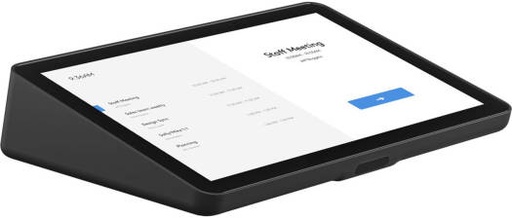 [952-000085] Logitech Tap IP Touch Controller, 10.1" LED Touch Angled Display with Motion Sensor, Ethernet, Wi-Fi, Bluetooth, Control & Power via PoE, Integ Speaker, 100x100mm VESA Compatiblity, Black | 952-000085