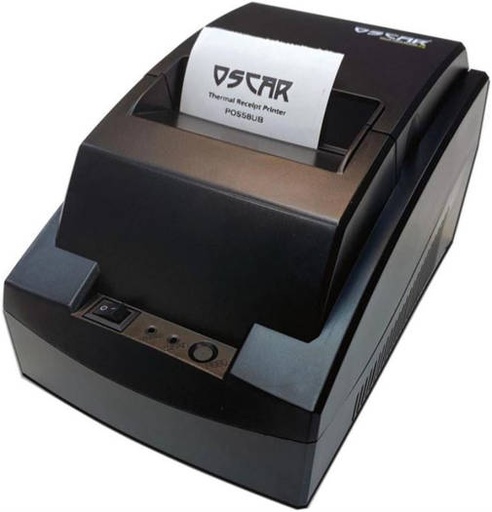 [MRPOSC05300MB] Oscar POS58UB 58mm Thermal Bill POS Receipt Printer USB+ Bluetooth, Without Auto-Cutter , 70mm/s Printing Speed, 8dots/mm, 576dots/line Resolution, WindowsOS, Linux, Android, Black | MRPOSC05300MB