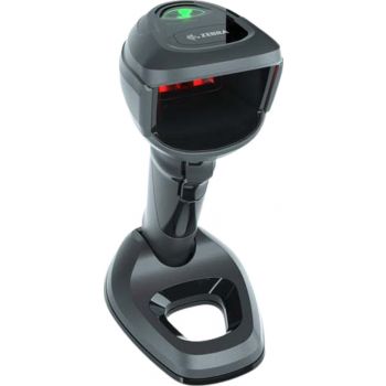[DS9908-SR4U2100AZW] Zebra DS9908 Series Corded Barcode Scanner, 2D Hybrid Imager, Standard Range, USB, Handheld/Presentation, White Illumination with Green LED Aimer, IP52, Black | DS9908-SR4U2100AZW