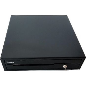 [PCD 4100] Pozone PCD 4100 Cash Drawer, 8 Adjustable Coin Slots, 3 Position Lock, Durable Metal Wire Gripper, Black | PCD 4100