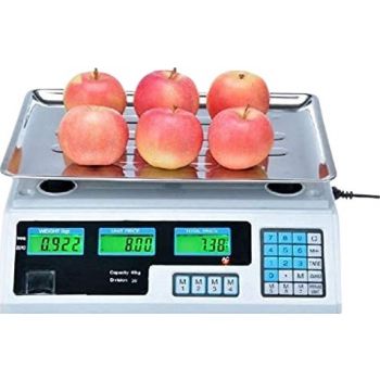 [B0937JWWMV] Abbasali High Precision Digital Scale Platform Scale Stainless Steel Electronic Price Computing Scales With LCD Display For Fruits Vegetables Aquatic Products Retail Kitchen 40KG | B0937JWWMV