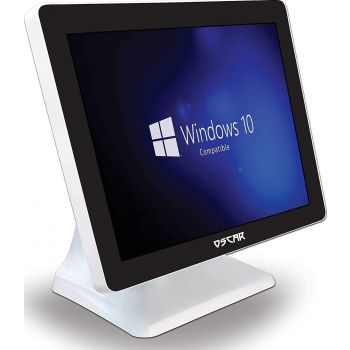 [MTPOSC51800NW] Oscar PARKER 5 Touchscreen POS Terminal Cashier Billing Machine CPU Intel Core i5 4th Gen 1.6 GHz, RAM 4GB, SSD 128GB, LED 15 Inch, TouchPanel Capacitive Touch - Shiny White | MTPOSC51800NW