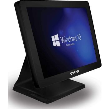 [MTPOSC51800NB] Oscar PARKER 5 Touchscreen POS Terminal Cashier Billing Machine CPU Intel Core i5 4th Gen 1.6 GHz, RAM 4GB, SSD 128GB, LED 15 Inch, TouchPanel Capacitive Touch - Shiny Black | MTPOSC51800NB