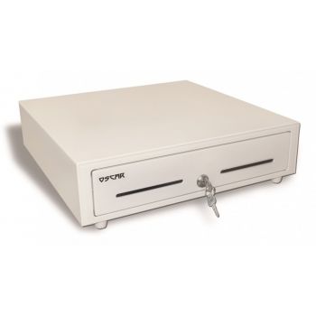 [MCDOSC41100RW] Oscar Point of Sale POS Cash Drawer OCH-410 Automatic-Open With Bell, RJ11 Printer interface, Status Mirco Switch Enabled, 5 Notes 8 Coins - White | MCDOSC41100RW