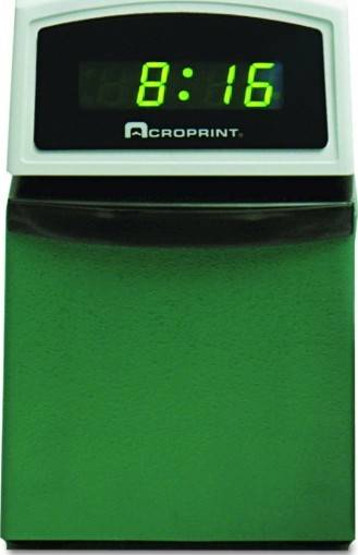 [ACP016000001] Acroprint Time Clocks and Recorders, ink color purple, Green | ACP016000001