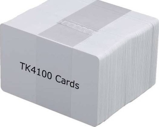 [SC-TK4100] TK4100 Card 86 x 54mm Without UID Numbers, White | SC-TK4100