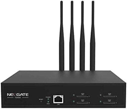 [TG400L] Yeastar TG400L 4 Port 4G LTE VoIP Gateway, Multi SIM LTE GSM to VoIP Bridge, SIP/IAX2 Support, HD VoLTE Calls, Web Management, Cost Effective Business Connectivity, Black | TG400L