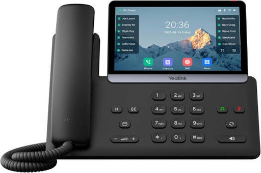 [SIP-T87W] Yealink SIP-T87W Premium IP Desk Phone, 7" Touchscreen Wireless Business Phone with WiFi 6, Bluetooth 5.0, 16 SIP Accounts & AI Noise Cancellation, Enterprise Office VoIP Phone, Gray | SIP-T87W