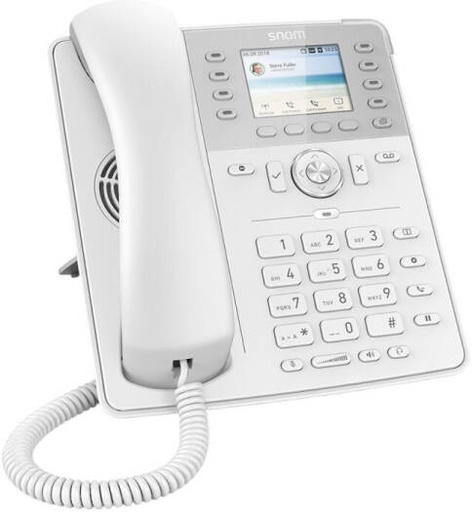 [D735 (W)] Snom D735 Desk Phone, 2.7" TFT Colour Display, 32 Freely Programmable Function Keys (8 Physical), HD Audio, Gigabit Ethernet, USB Headset Compatible, Plug & Play, White | D735 (W)