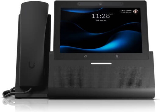 [UTP-G3-Touch-Enterprise] Ubiquiti G3 Touch Enterprise VoIP Phone, 7″ HD Multi Touch Desktop, VoIP Phone with Integrated 5 MP Camera & Handset, Dual Connectivity, PoE+ & USB C Power, Black | UTP-G3-Touch-Enterprise