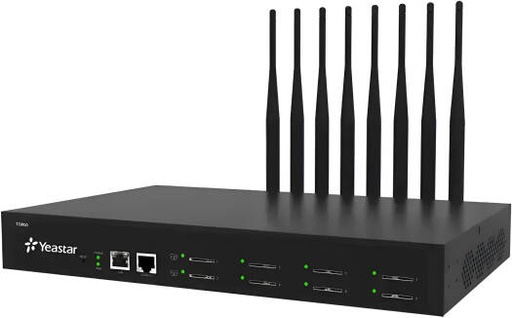 [TG800L] Yeastar TG800L 8 Ports 4G LTE VoIP Gateway, High Performance 4G/LTE to VoIP GSM Trunking, SIP/IAX2 Support, HD VoLTE Calls, Web Management for SMB Communications, Black | TG800L