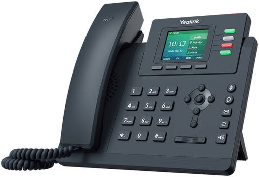 [SIP-T33G] Yealink SIP Entry-Level IP Phone With 4 Lines & Color LCD, Yealink HD Voice, PoE Support, Unified Firmware, Dual-Port Gigabit Ethernet, 5-Way Conferencing, Wall Mountable | SIP-T33G