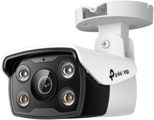 [VIGI C330-4mm] TP-Link VIGI 3MP Outdoor Full-Color Bullet Network Camera, 4 mm Lens, F1.6 Aperture, 30m IR Working Distance, 89.1°/45.1°/106.9°(H/V/D) Viewing Angle, Built-In Microphone, White | VIGI C330-4mm