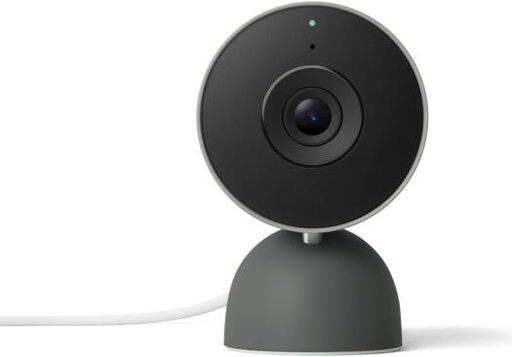 [GA09975-US] Google 3rd Gen Wired Nest Cam Indoor, 2K Sensor, 152° Diagonal Field of View, 6x Digital Zoom, Night Vision Up to 15ft (4.5m), Full-Duplex 2-Way Audio w/ Noise Cancellation, Hazel | GA09975-US