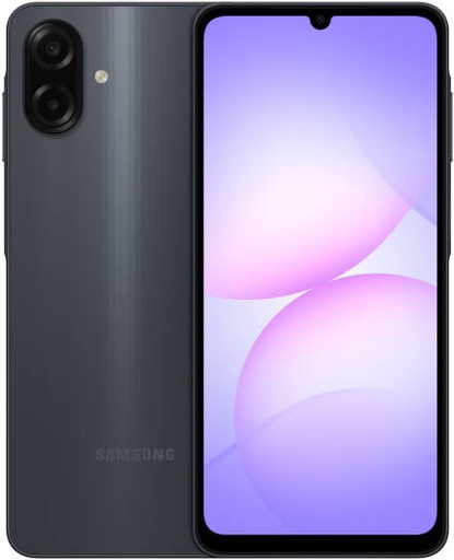 [SM-A075FZKKMEA] Samsung Galaxy A07 4G Mobile Phone, 6.7" HD+ PLS LCD 90Hz Display, Mediatek Helio G99 (6 nm), 4GB RAM, 128GB ROM, Mali-G57 MC2, Dual Sim, Middle East Version, Adapter, Black | SM-A075FZKKMEA