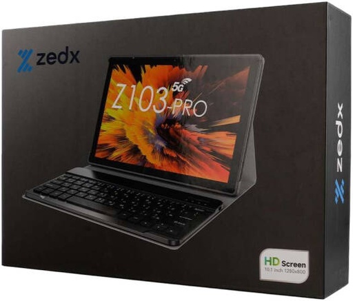 [Z103-PRO-BG] ZedX Z103 Pro Tablet, 10.1" IPS 800 x 1280 Display, 8GB RAM, 256 ROM, 5G, 5.0MP Front, 13.0MP Rear, 6000mAh Battery, Android 13, Beige | Z103-PRO-BG